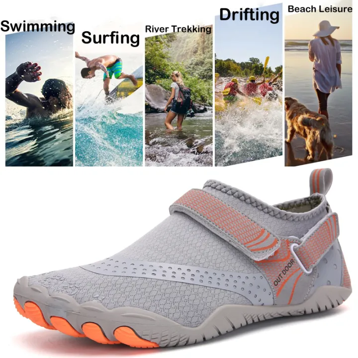 New Men Aqua Shoes Quick Dry Beach Shoes Women Breathable Sneakers Barefoot Upstream Water Footwear Swimming Hiking Sport