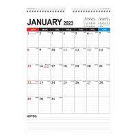 Calendar - Monthly Wall Calendar Planner From Jan 2023 - June 2024, 12 Inch x 17 Inch , Twin-Wire Binding, Ruled Space