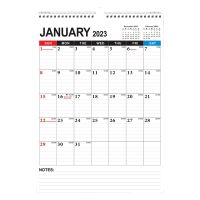 Calendar - Monthly Wall Calendar Planner From Jan 2023 - June 2024, 12 Inch x 17 Inch , Twin-Wire Binding, Ruled Space