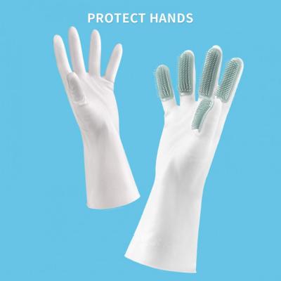 1 Pair Housework Gloves  Professional Pet Cleaning Massage Housework Gloves  High Toughness Kitchen Gloves Safety Gloves