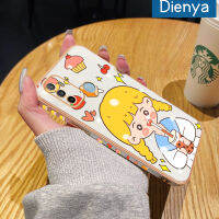 Dienya เคสสำหรับ OPPO A53 2020 A53s เคส A11s A32 2020ลายการ์ตูนเด็กผู้หญิงใหม่ชานมกรอบสี่เหลี่ยมเคสพื้นผิวชุบซิลิก้าเจลกันกระแทกเคสมือถือรวมทั้งหมดเลนส์กล้องถ่ายรูปฝาครอบป้องกัน