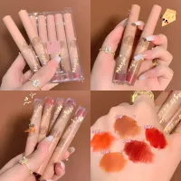 ? 1 แถม 1 MAGIC CASAเซตลิปกลอสกำมะหยี่เนื้อแมท 5แท่ง5สี ลิปกลอสเนื้อแมท ลิปสติกLIP-9 [สุดคุ้มโค้งสุดท้ายของแท้]