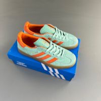 Ads Originals Gazelle indoor green orange men and women suede sneakers