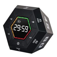 1 Piece Pomodoro Timer Productivity Timer Black Plastic Time Management Tool 3, 5, 15, 30, 45, 60 Minute Preset Smart Countdown Timer