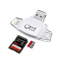 (Recommended) 4-in-1 mobile phone computer multi-function high-speed card reader camera memory SD TF Android Type-c