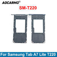 Aocarmo สำหรับ Samsung Galaxy Tab A7 Lite SM-T220 Micro SD ถาดใส่การ์ด REPLACEMENT Part-WJJEE SHOP