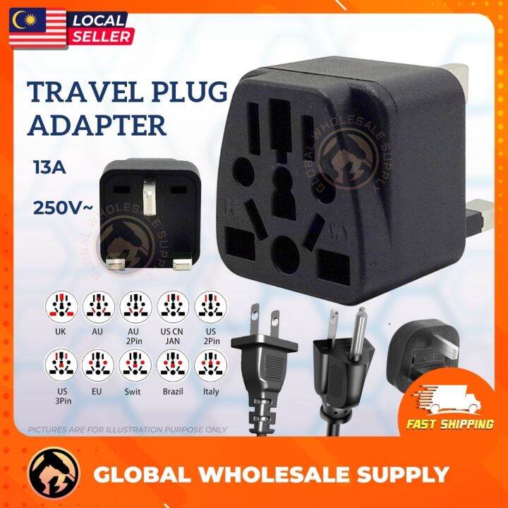 12 SLOTS 13A MULTI ADAPTOR Plug Power Adapter Universal 3 Pin Plug