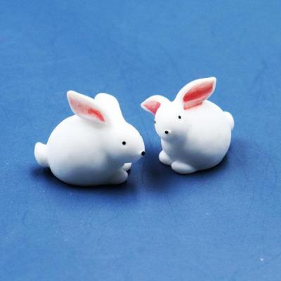 Mini cute simulation animal models play resin with micro miniature landscape landscape furnishing articles/the little white rabbit rabbit 5