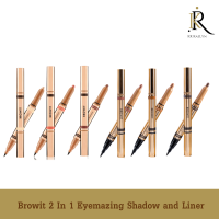 Browit 2 In 1 Eyemazing Shadow and Liner แต่งตาสวยดุจเซเลบริตี้ด้วยอายแชโดว์ จากบราวอิท เนื้อนุ่ม สีประกายมุก ติดทน กันน้ำ กันเหงื่อ มาพร้อมกับอายไลเนอร์สีน้ำตาลเข้ม เขียนง่าย ให้เส้นคม