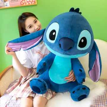 Disney Giant Size Lilo&Stitch Plush Stuffed Doll Cartoon Kawaii Animal  Couple Sleeping Pillow Softmaterial Toy For Children Gift