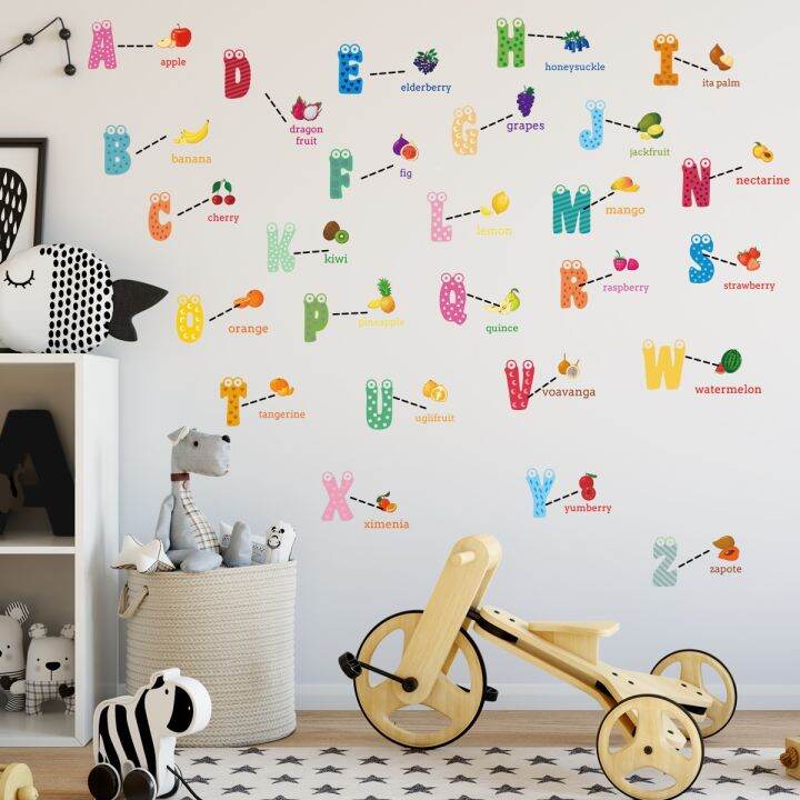 zsz1353z-creative-cartoon-fruit-english-alphabet-wall-post-kindergarten-children-room-bedroom-preschool-education-decorative-stickers