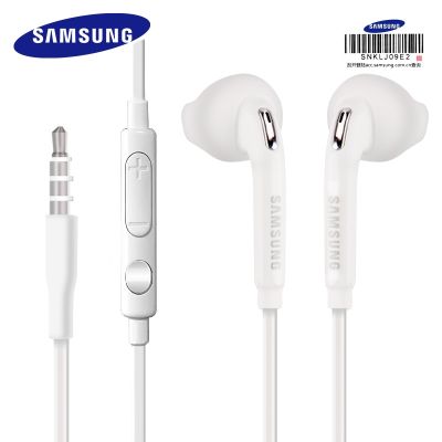 หูฟังอินเอียร์ Samsung EO-EG920ของแท้พร้อมสายลำโพงควบคุม3.5ชุดหูฟัง Mm ไมค์หูฟังออกกำลังกาย1.2เมตร