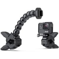 ยึดแบบหนีบยืดหยุ่น + 8ข้อต่อคอห่านปรับยึดสำหรับ Gopro Hero 11 10 9 8 7 6 Sjcam DJI อุปกรณ์เสริมขาตั้งสามขาสำหรับกล้อง Go Pro กล้อง Action Camera