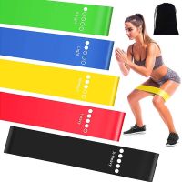 5 Pieces Pack Elastic Rubber Butt Hip Resistance Loop Band Set Gym Yoga Pilates Fitness Exercise Bands Exercise Bands
