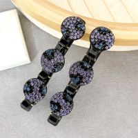 Braiding Accessories Fashion Headwear Sweet Cute Hair Barrette Acrylic Crystal Flower Hair Clip Korean Hair Accessories