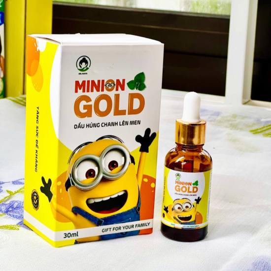 Dầu húng chanh lên men minion gold giúp giảm ho khò khè cảm nhẹ ho và sổ - ảnh sản phẩm 7