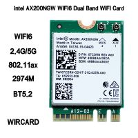 M.2ไร้สายแบบ Dual Band Intel Wifi6 AX200 2974Mbps บลูทูธ5.2 802.11ax MU-MIMO แล็ปท็อป NGFF การ์ด WiFi Wlan AX200NGW Windows 10เครือข่าย LWK3825อินเตอร์ฟ