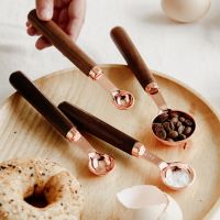 15ML Walnut Wooden Measuring Coffee Beans Powder Scoop Mini Tea Spoon Milk Powder Ice Cream Sugar Salt Spice Spoon Kitchen Cables