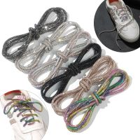 [HOT EXQQUZIOWGWD 116] 1 Pcs Rhinestone Shoelaces Rainbow Diamond Shoe Laces รองเท้าผ้าใบ Laces รองเท้ารอบเชือกผูกรองเท้า Bright Strings 100/120/140/160ซม.