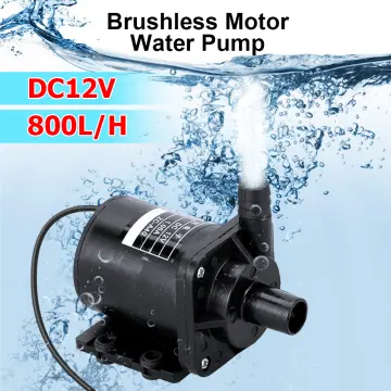 Ultra-quiet DC 12V Home 800L/H Portable Brushless Motor Submersible Water  Pump 5M for Cooling System Fountains Heater Mini