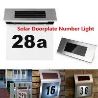 ✳◄ Solar Light LED House Number Illumination Doorplate Lamp House Number Outdoor Lighting Porch Lights Solar Rechargeable Battery