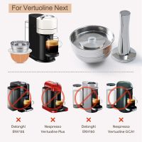 【YF】 Para nespresso vertuo próxima cápsula de aço inoxidável reutilizável vertuoline filtro café recarregável compatível com o pod original icaf