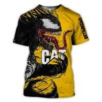 2023 NEWCatterpillar Top ของขวัญฮาโลวีน3D พิมพ์เสื้อผ้า TA0731Fashion ฤดูร้อนแขนสั้น3DT เสื้อ