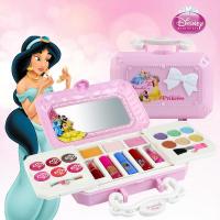 Disney Princess pink Makeup Toys Set Non-Toxic Cosmetics Pretend Play Set With box girls Training Toys For kids Birthday Gift