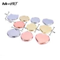 1PCS Cosmetic Magnifying Make Up Mirror Round Pocket Compact Makeup Mirror For Travel Bag Pu Small Round Mirror With Keychain Mirrors