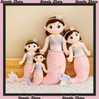 การ์ตูนและน่ารัก Conch Fairy หมอน Kawaii Soft Plush ตุ๊กตาของเล่นสัตว์ตุ๊กตาเด็กห้องตุ๊กตาตกแต่งสำหรับเด็กผู้หญิงของขวัญ ~