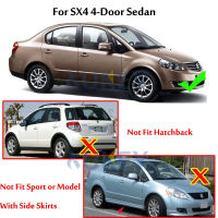 = {: แผ่นปิดโคลนรถยนต์สำหรับ2007-2013 Suzuki SX4 4ประตู Sedan Mudflaps Splash Guards Mudguards Fender 2008 2009 2010 2011 2012