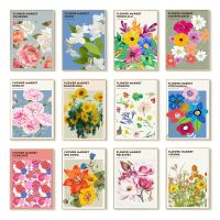 Sumanssa Vibrant Floral Canvas Art Prints: Botanical Wall Decor For Home Enhancement