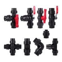 Black PE Quick Coupling Garden Direct Connection Water Pipe Connector Agriculture Irrigation System PE PVC Tube Fittings 20 50mm