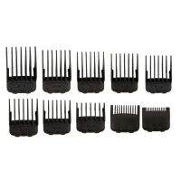 10Pcs Black Magnetic Cut Hair Clipper Guides 1/16" - 1" Guards Limit Combs Fits Most for W Clippers