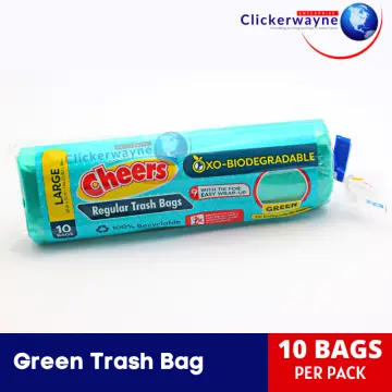 Cheers Small Size Black Trash Bag - 10 Bags (1 Pack)