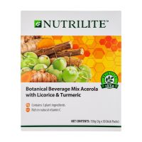 แอมเวย์ นิวทริไลท์ เฮอร์บัล มิกซ์ Nutrilite Botanical Beverage Mix Acerola With Licorice And Turmeric 150g (5g x30 Stick)