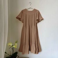 ✐ 100 Cotton Muslin Women 39;S Summer Dress Casual Ruffles Short Sleeve Party Dresses Chic Holiday Beach Sundress Female Clothing