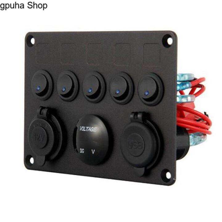 gpuha-shop-5-gang-switch-panel-12v-24v-car-boat-marine-blue-led-rocker-breaker-controls