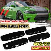 New Car Exterior Door Handle Covers Trim Overlays Stickers Decals for Dodge Charger 2011-2021 Bright Black