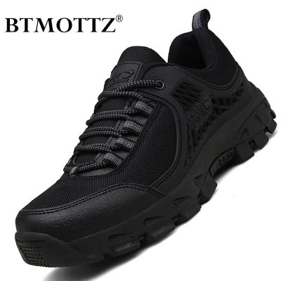 Mens Breathable Shoes Outdoor Field Training Military Shoes Mens Comfortable Climbing Hiking Shoes Casual Sneakers for Men