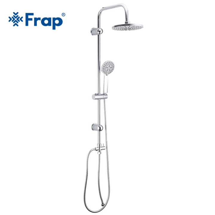 Frap Rainfall Shower Head Faucet Set stainless steel Single cold Tub