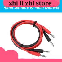 zhilizhi Store 16AWG 10A Alligator Clips 4mm Banana Plug to Banana Plug Test Cable Multimeter Testing Cables Durable Wire