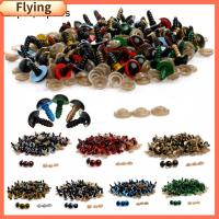 FLYING 20pcs/10pairs คุณภาพสูง อะไหล่ของเล่นยัดไส้ พร้อมเครื่องซักผ้า ตุ๊กตา DIY เครื่องมือ ตุ๊กตาคริสตัลอาย เครื่องประดับสัตว์หมี งานฝีมือตา