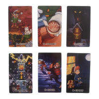 ขนาด12X7ซม. Christmas Elf Tarot 80การ์ดกระดาษคำแนะนำ Divination เกมกระดาน Family Holiday Party Chlidren ของเล่น