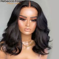 14-26 180D Body Wave Human Hair Wigs Pre Plucked Brazilian Lace Wigs Body Wave Lace Front Wigs Transparent Lace For Black Women