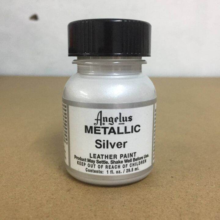 Angelus Metallic Leather Paint Silver for your Leather Goods Lazada PH