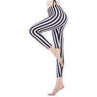 YRRETY Leggings Womens Leggins Mujer Casual Sportwear Stripe Printed Leggings Women Slim High Waist Sexy Stripes Leggins 2021