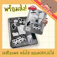 เคสสำหรับไอแพด ขอบใส iPad2022 Air3/4/5 Gen7/8/9/10 10.2" 10.5" 10.9" 12.9" Pro2028/20/21/22 11" มีที่ใส่ปากกา