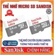 Thẻ nhớ 64GB 32GB Sandisk Ultra Class 10, Fullbox, Bảo hành 24 Tháng