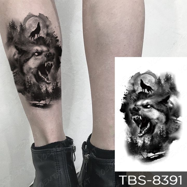 waterproof-temporary-tattoo-sticker-beast-mighty-animal-bear-wolf-lion-compass-tattoos-body-art-arm-forearm-fake-tatoo-men-women
